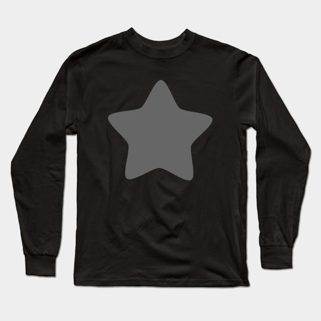 Power Star Gray Long Sleeve T-Shirt by flimflamsam